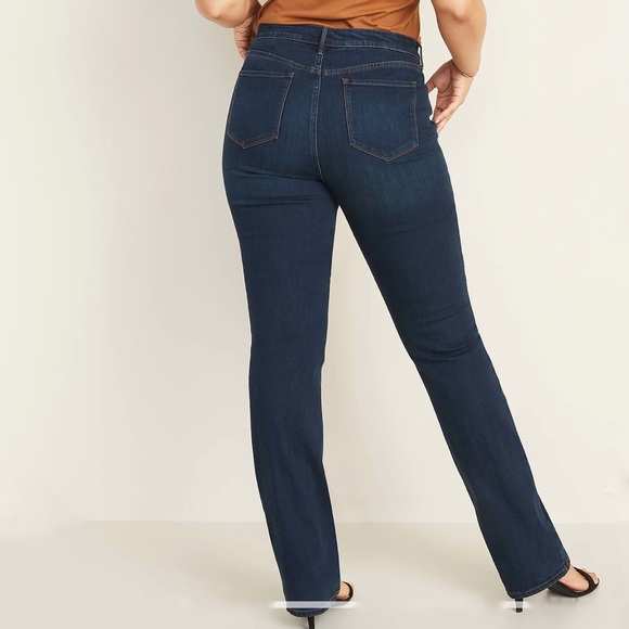 Old Navy Denim - Old Navy Kicker Bootcut Jeans Dark Wash 16 LONG TALL High Rise